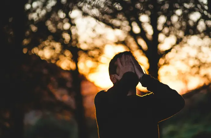 Homme stressé